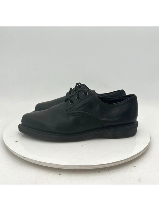 Dr. Martens Shoes - Dr. Martens Trulia Women Size 5 Black Smooth Leather Low Top Derby Shoes
